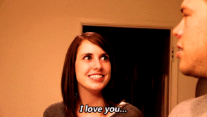 GIF: a girl says "I love you"