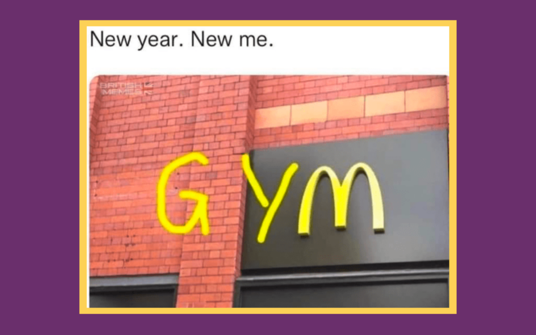 Photo of a New Year's Resolution meme